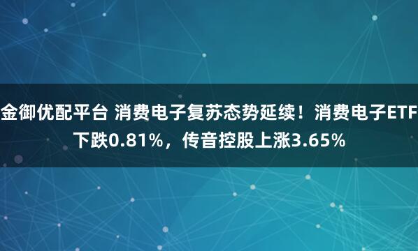 金御优配平台 消费电子复苏态势延续！消费电子ETF下跌0.81%，传音控股上涨3.65%