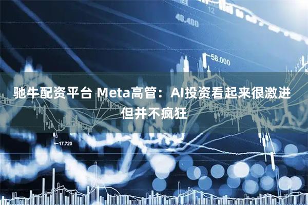 驰牛配资平台 Meta高管：AI投资看起来很激进 但并不疯狂